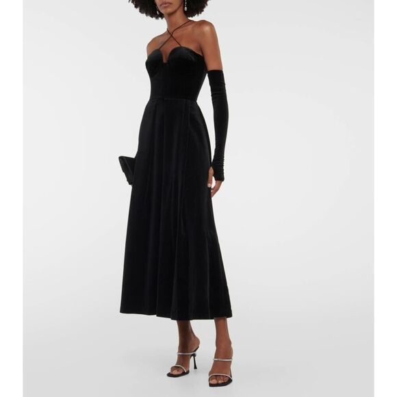 ALEX PERRY Patten Velvet Sweetheart Teacup Glove Dress AU14(US10) - Picture 7 of 12